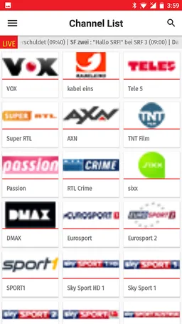 Switzerland TV EPG Free screenshot 3