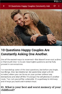 QUESTIONS FOR COUPLES screenshot 1