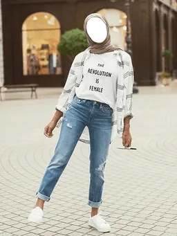 Innovative Hijab with Jeans screenshot 11
