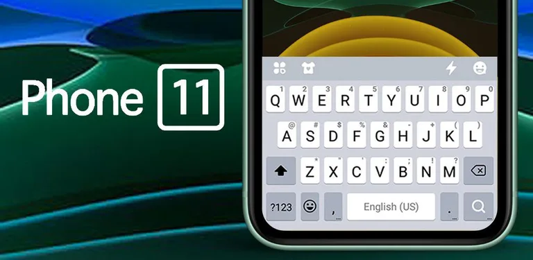Green Phone 11 Keyboard Theme cover image