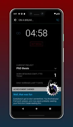 Productivity Challenge Timer screenshot 1