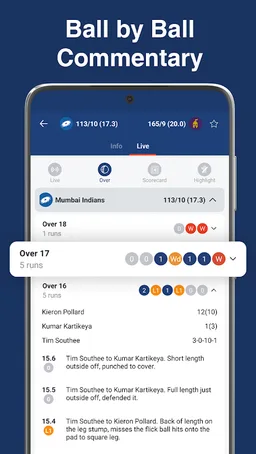 WicketScore Live Cricket Score screenshot 3