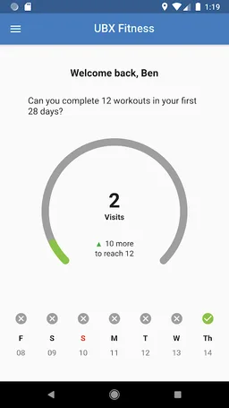UBX Member App screenshot 1