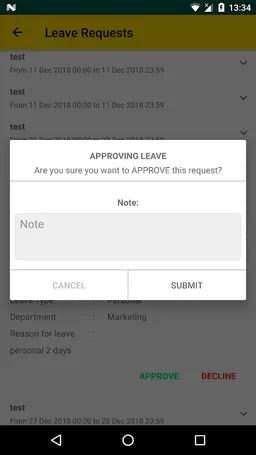 Surmac Leave Tracker screenshot 2