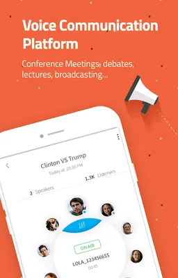 Voice Debating & Free Conference calls screenshot 1