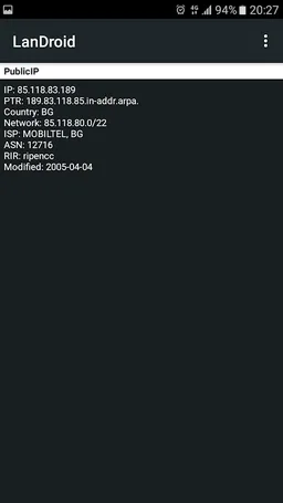 LanDroid - network tools screenshot 3