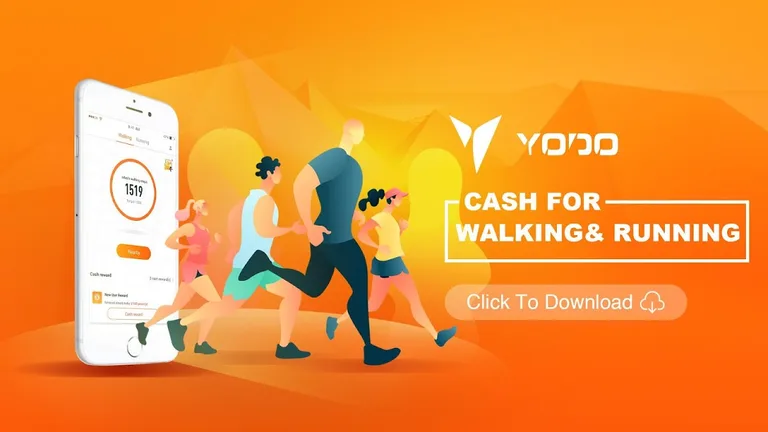Yodo - Cash for walking & running screenshot 2