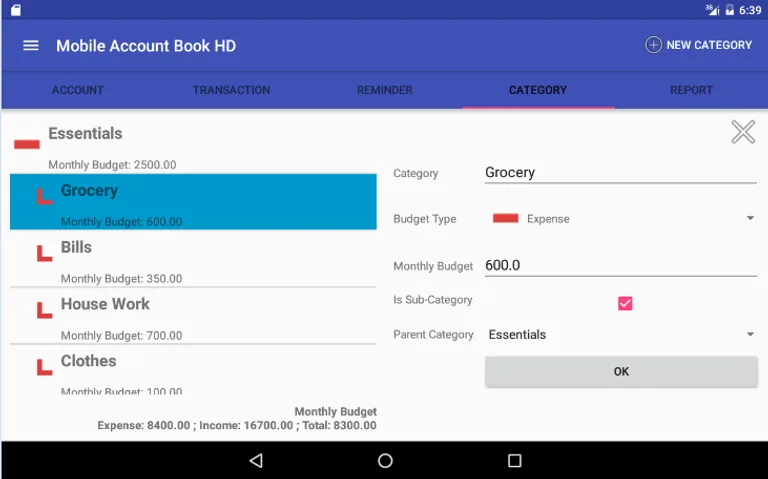 Mobile Account Book HD Lite screenshot 18