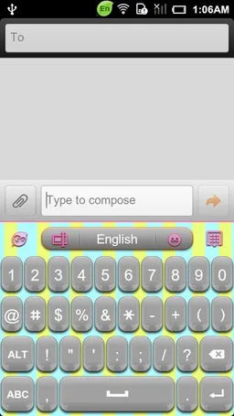 GOKeyboard Fluorescent mix screenshot 6