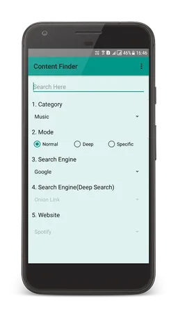 Content Finder screenshot 1