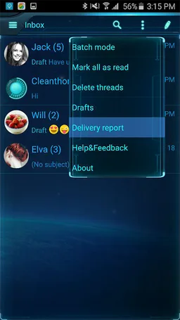 Handcent NextSMS Skin HighTech screenshot 2