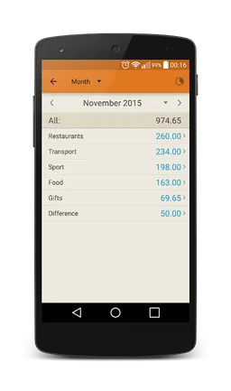 Journal costs screenshot 4