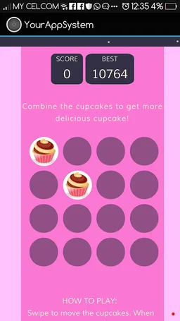 2048 Cupcake Edition screenshot 3