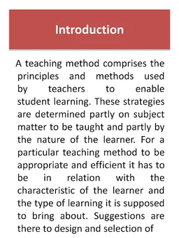 Methods of Teaching - An educational app screenshot 2