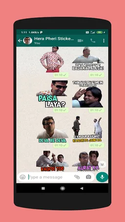 Hera Pheri Stickers For Whatsa screenshot 8