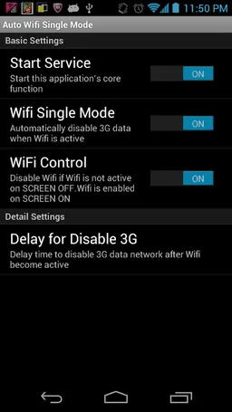 Wifi Single Mode(AutoWifi/LTE) screenshot 1