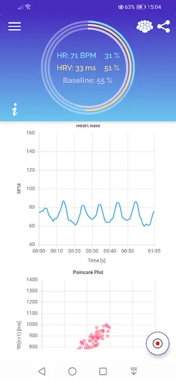 Pulse HRV by Camera BLE ECG screenshot 3