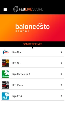 FEB Livescore screenshot 2