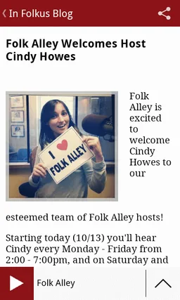 Folk Alley Player screenshot 2