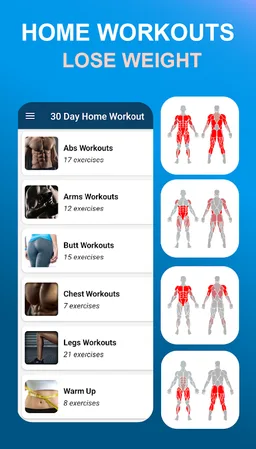 30 Day Home Workouts screenshot 5