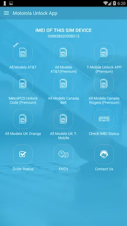 Free Unlock Network Code for Motorola SIM screenshot 1