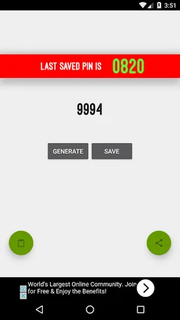 Pin Generator screenshot 1