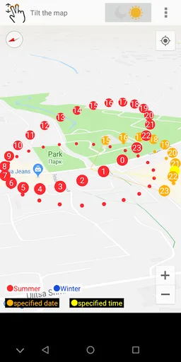 Sun position and path screenshot 1