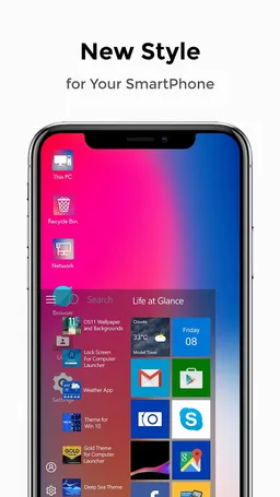 Phone X Theme For Computer Launcher screenshot 2
