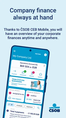 ČSOB CEB Mobile screenshot 1