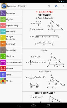 Maths Formulas screenshot 1