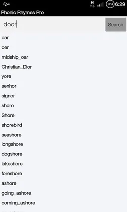 Reverse Phonic Rhymes screenshot 1