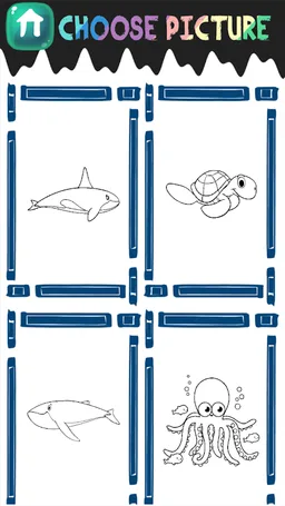 Sea Creatures Coloring Book screenshot 3