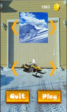 Snowmobile racing. screenshot 2