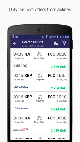 Tickets.ua Cheap flights screenshot 2