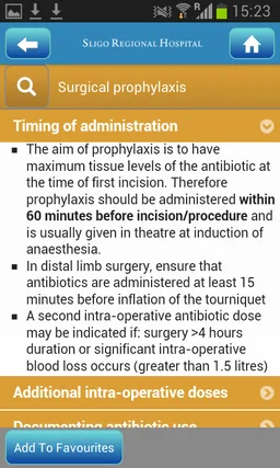 Sligo Antimicrobial Guidelines screenshot 1