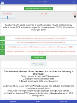 AWS Cert Solution Architect Associate PRO: SAA-C02 screenshot 9