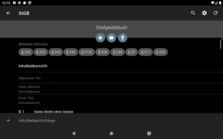 Lawdroid – Deutsche/EU-Gesetze screenshot 15