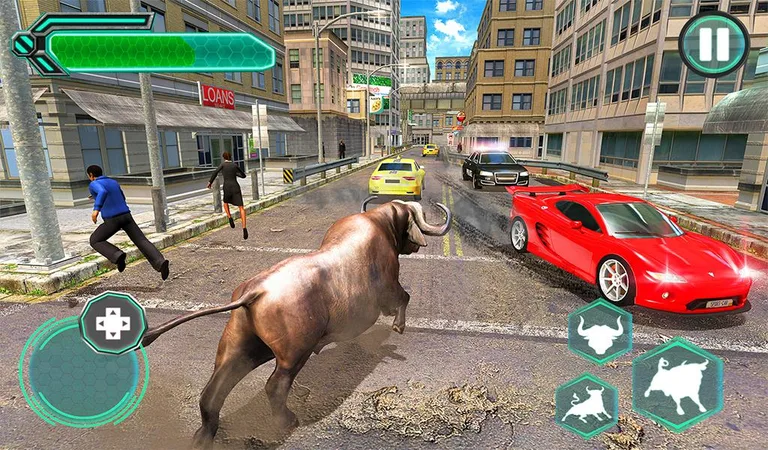 Super X Robot VS Angry Bull Attack Simulator screenshot 18