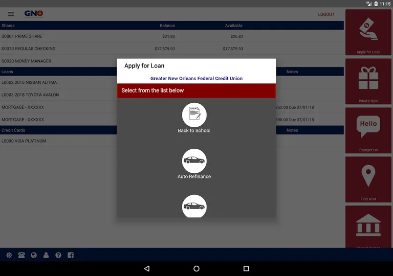 GNO FCU Mobile screenshot 16
