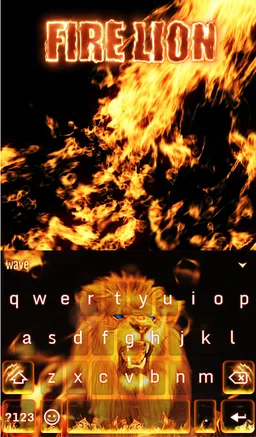 Fire Lion Animated Keyboard screenshot 2
