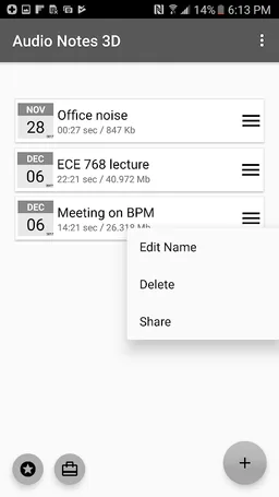 Audio Notes 3D: Record, Annotate, Trim: noise free screenshot 5