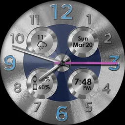 Brushed Silver HD Watch Face screenshot 7