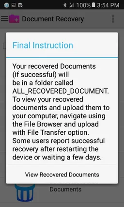 Document Recovery screenshot 4