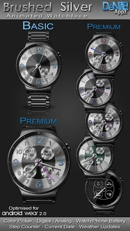 Brushed Silver HD Watch Face screenshot 4