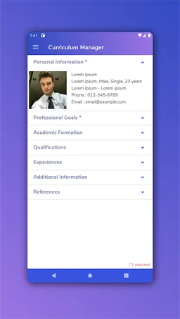 Curriculum Manager / Resume screenshot 5