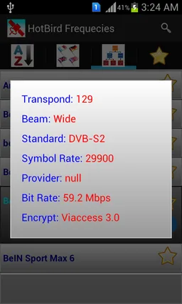 HotBird Channels Frequencies screenshot 8