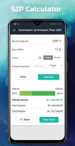 SIP Calculator screenshot 1