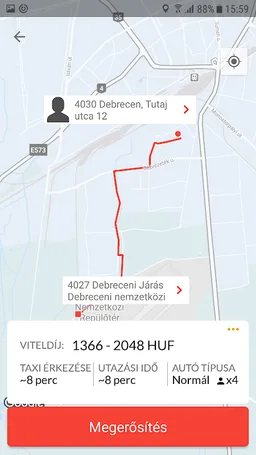 Főnix Taxi Debrecen screenshot 7