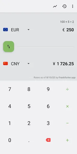 Currencies: Exchange Rate Calc screenshot 1