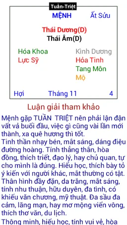 Tử Vi screenshot 5
